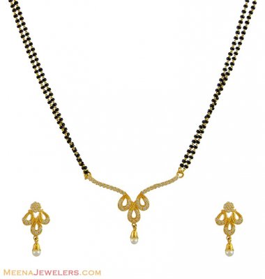 Fancy Mangalsutra Set (22k) ( Gold Mangalsutra Sets )