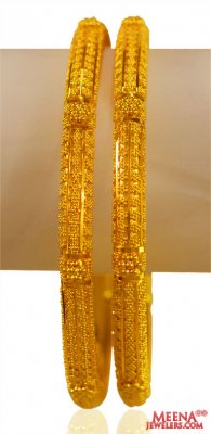 22k Gold bangles (2 pc) ( Gold Bangles )
