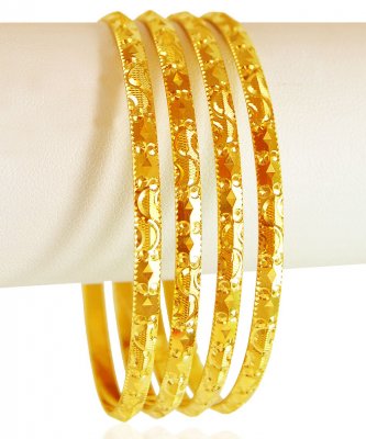 22kt Gold Bangles ( 4pcs ) ( Gold Bangles )