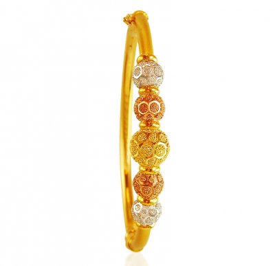 22 Karat Gold Three Tone Kada ( Kadas )