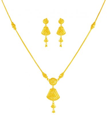 Light Necklace Set 22Kt Gold ( Light Sets )