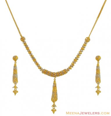 22 Kt Fancy Necklace Set ( Light Sets )