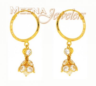 22Kt Gold Hoop Earrings ( Hoop Earrings )