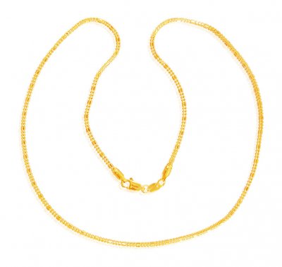 22K Gold Fancy Chain (18In) ( 22Kt Gold Fancy Chains )