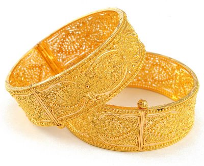 22 Kt Gold Kada(2pcs) ( Kadas )