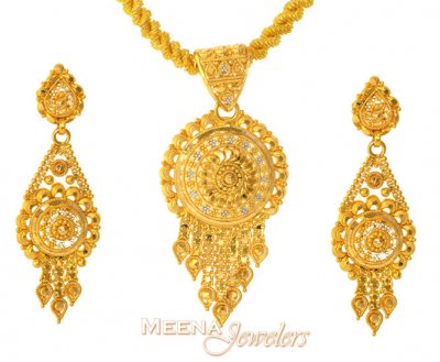 22Kt Gold Pendant Set ( Gold Pendant Sets )