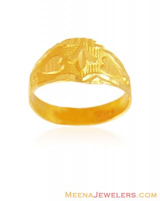 22K Ring For Baby Boy ( 22Kt Baby Rings )