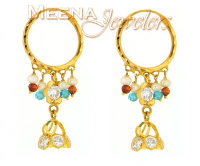 22 Kt Gold Hoop Earrings ( Hoop Earrings )