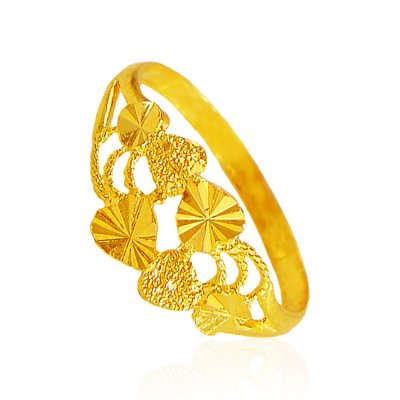 22K Yellow Gold Ladies Ring ( Ladies Gold Ring )