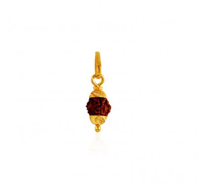 22k Gold Rudraksha Pendant ( Ganesh, Laxmi and other God Pendants )