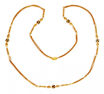 22 Karat Gold Meenakari Chain ( 22Kt Long Chains (Ladies) )