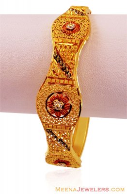 3 Tone Filigree Gold Kada 22k  ( Kadas )