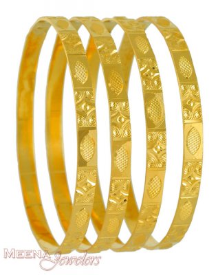 22Kt Gold Bangles (2 Pcs) ( Set of Bangles )