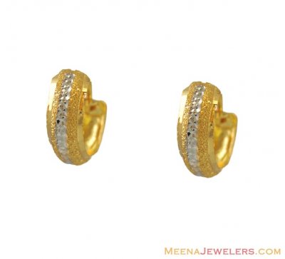 Two Tone Clipon (22 Karat) ( Clip On Earrings )