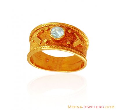 22K Gold Signity Ring ( Ladies Signity Rings )