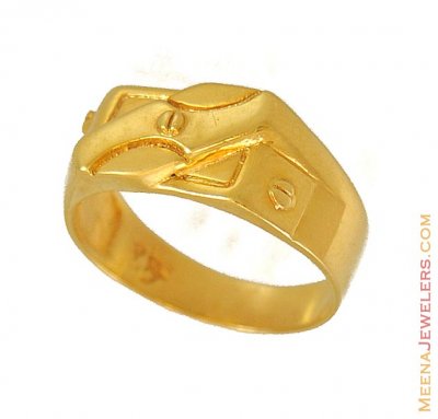 Indian Gold Fancy Ring ( Mens Gold Ring )
