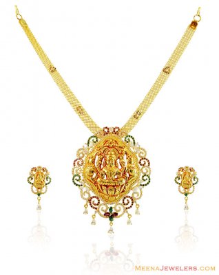 Designer 22k Religious Necklace Set ( Gold Designer Sets )
