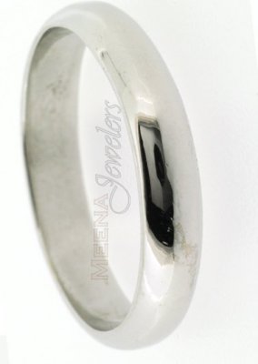 18 Kt White Gold Wedding Band ( Wedding Bands )