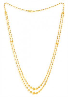 22K Gold  Layered Balls Chain  ( 22Kt Long Chains (Ladies) )