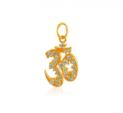 Om Pendant In 22K Gold ( Om Pendants )