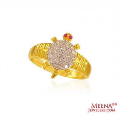 22 K Gold CZ Ladies Ring ( Ladies Signity Rings )