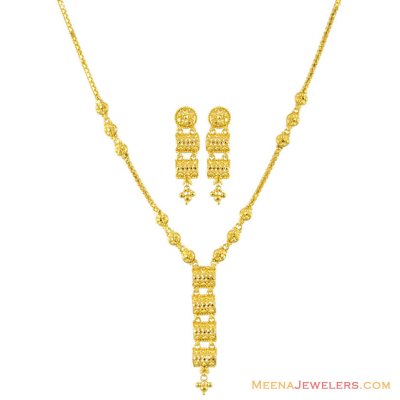 22K Gold Fancy Filigree Set ( Light Sets )