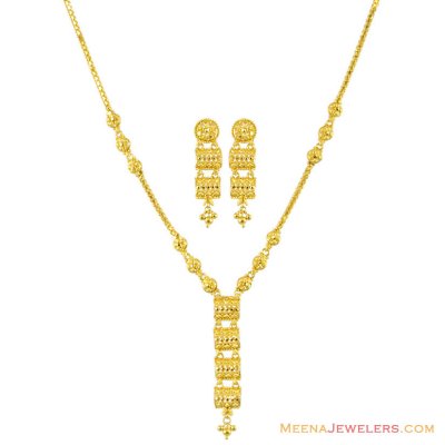 22K Gold Fancy Filigree Set ( Light Sets )