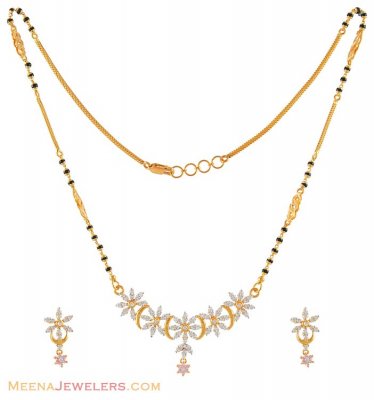 22K Fancy Mangalsutra Set ( Gold Mangalsutra Sets )