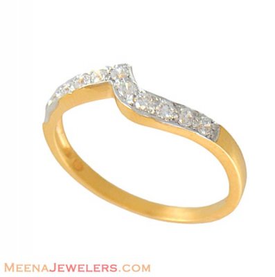 22Kt Gold Ladies Signity Ring ( Ladies Signity Rings )