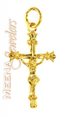 22Kt Gold Cross Pendant ( Jesus Cross Pendants )