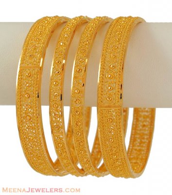 22Kt Gold Bangles ( Set of Bangles )