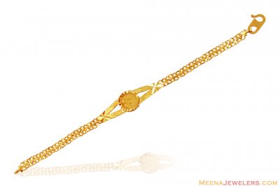 22k Gold Fancy Baby Bracelet ( 22Kt Baby Bracelets )