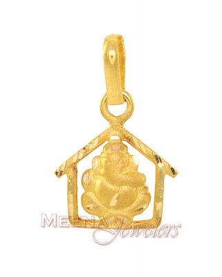 Ganesh Pendant (22Kt Gold) ( Ganesh, Laxmi and other God Pendants )