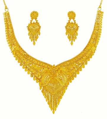 Beautiful 22K Necklace Set ( 22 Kt Gold Sets )