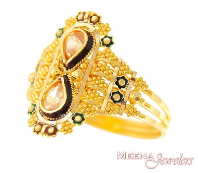 Gold Filigree Ring ( Ladies Gold Ring )