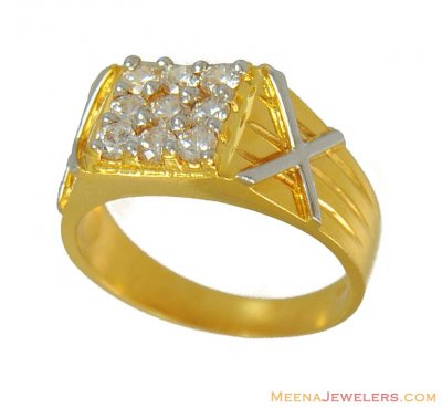 22K Gold Mens Ring ( Mens Signity Rings )