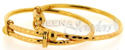 22 Kt Gold Baby Bangles ( Baby Bangles )