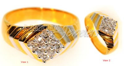 18Kt Yellow Gold Diamond Ring ( Diamond Rings )