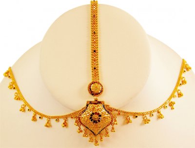 Meenakari Matha Patti 22K ( Gold Tikka )