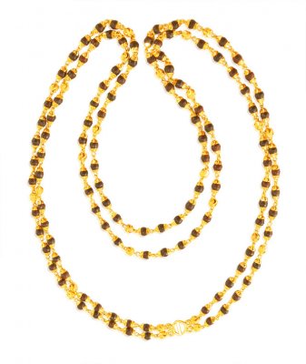 22 Karat Gold Tulsi Mala ( 22Kt Long Chains (Ladies) )