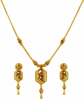 Meenakari 22K Necklace Set ( Light Sets )