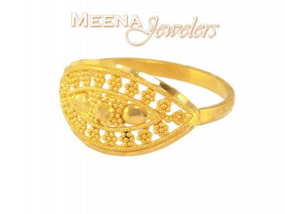 22Kt Gold Ladies Ring ( Ladies Gold Ring )