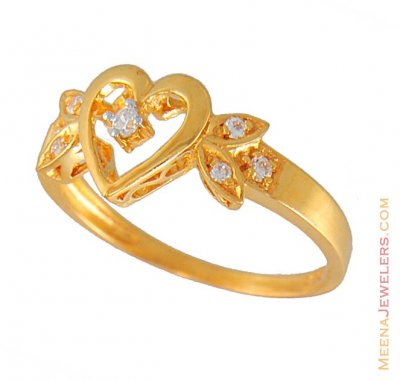 22Kt Gold Ladies Ring ( Ladies Signity Rings )