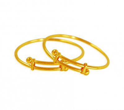 22Karat Gold Adjustable Baby Kada ( Baby Bangles )