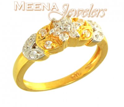 22Kt Gold Ladies Signity Ring ( Ladies Signity Rings )