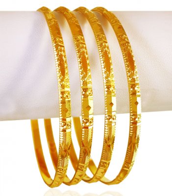 22Karat Gold Bangles Set (set of 4) ( Set of Bangles )