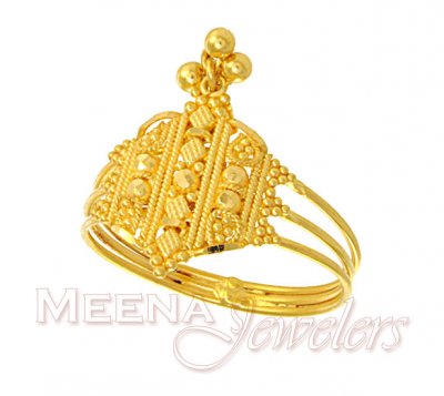 Filigree Designer Ring ( Ladies Gold Ring )