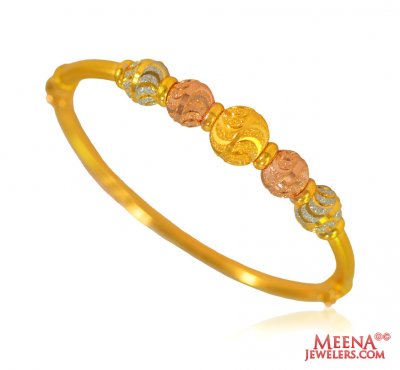 22K Gold Three Tone Kada ( Kadas )