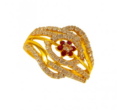 22 Karat CZ Ladies Ring ( Ladies Signity Rings )