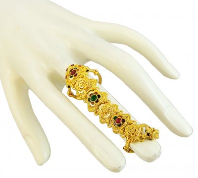 22K Gold Dual Ring ( Ladies Gold Ring )